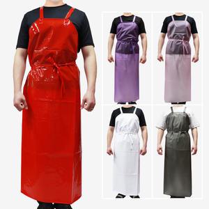 롱 특대 우레탄 방수앞치마 투명 PU 업소 작업 AV01XL