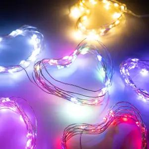 LED 와이어 전구 10구 1m diy 감성 소품 무드등 만들기 재료 빈병 미니전구 유리병 와인병 조명