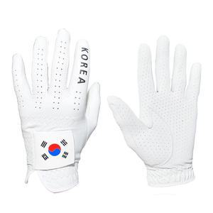 국가대표 태극기 타공 올양피 골프장갑 남성 여성