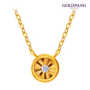 [골드팡] 24k 순금 퓨어골드씰 천연다이아몬드 목걸이