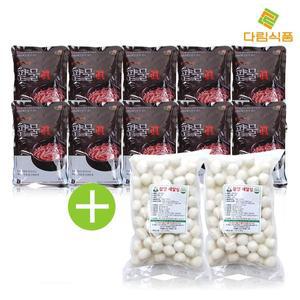 다림죽 새알 팥죽 10인분 세트 팥물 500g x10팩 + 찹쌀새알심 2kg