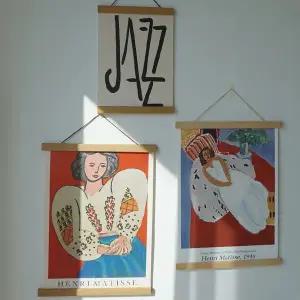 [갓샵]우드 행잉 액자 프레임 포스터 걸이 소형 [2색 A2 A3 A4 원목 자석 인테리어 족자 배너]