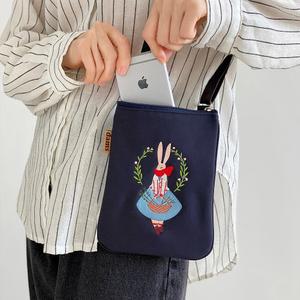 토끼자수 가벼운 핸드폰 가방 미니 크로스백 4color