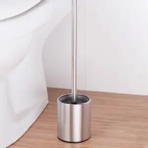 초초템 스텐 변기세척솔 세트 변기청소리필 거치대 양변기청소