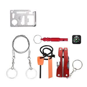 6P 생존키트 재난 서바이벌 화이어스틱 톱 후레쉬 펜치 맥가이버 공구 툴 캠핑용품 차박 등산 스포츠