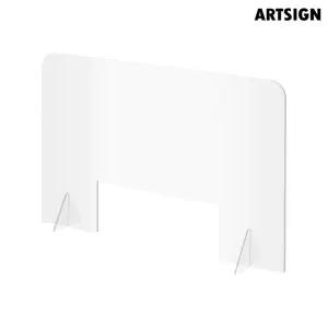 [오늘출고] 아트사인 아크릴칸막이600 창구형 0787/비말차단칸막이/학교칸막이/학원칸막이/책상가림막/관공