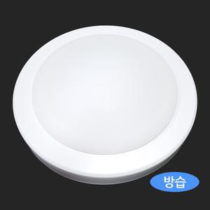 국산 LED 원형 방습 스노우 직부등 15W 삼성칩 복도등 주차장 현관 조명 베란다등 다용도실 화장실 욕실등