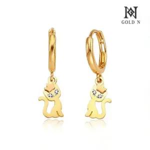 [골드앤] 18K 시크캣 귀걸이 콤비