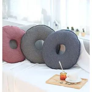 [이솔홈] 모던 스트라이프 도넛방석/자세교정/임산부/회음부/환자