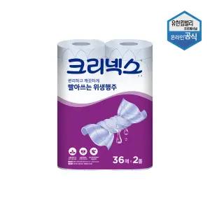 크리넥스 빨아쓰는 위생행주 36매 2롤 X 1팩 47402
