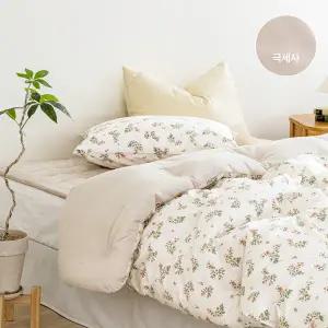 [파르페by알레르망] 코델 60수 고밀도면 밍크극세사 차렵이불패드세트 Q