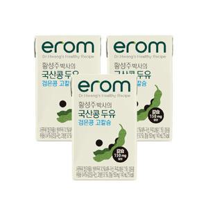 이롬 황성주 국산콩 두유 검은콩 고칼슘 140ml 72팩