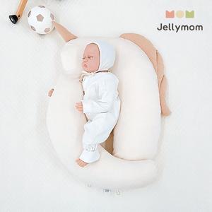 옆으로베개 옆잠베개 신생아 두상베개+방수패드M60x100