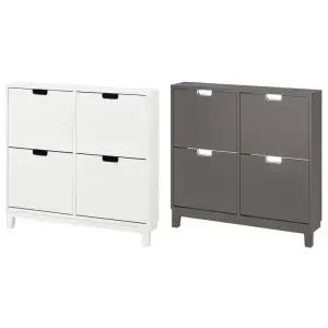 [롯데백화점]이케아 이_케아 STALL 스텔 4칸 신발장/선반/수납장/현관/슬림/인테리어