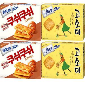 오리온 고소미 216g x2개,쿠쉬쿠쉬 196gx2개(총4개)