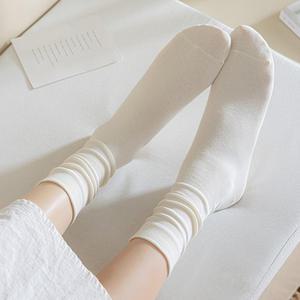 61sec no.600 이쁜 여자 무지 무압박 장목양말 세트 발목이 가늘어보이는 조임없는 파스텔 색상