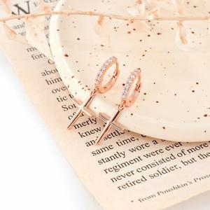 14k 민자 십자가 원터치 귀걸이 OPKYE0532