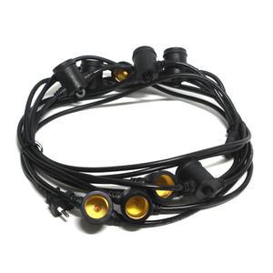 신성 파티벨트 9구 7M 흑색 연등선 파티라이트 장식조명 실내 포인트등 루프탑 스트링라이트 소모갈 전등선