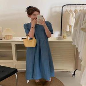 데님원피스  여성 롱 원피스