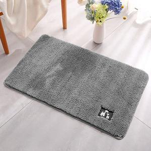 [지비유]극세사발매트 40X60 중형_실버그레이 주방 현관 욕실