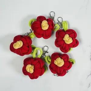 양말목공예 열쇠고리 동백꽃만들기 5인용