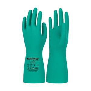 SUMMITECH  GT-F-07C 내산 내화학 신나고무장갑 세차 공업용 니트릴소재 니트릴 면코팅