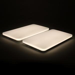 메가맨 거실등 사각 4등 100W 주백 4K KS