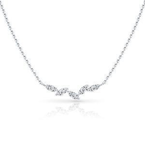 [미꼬](강남점)리프  다이아몬드 목걸이 MDM0299