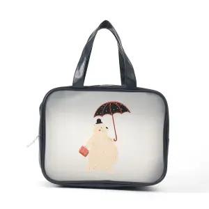 레이니베어 반투명 파우치 방수 화장품 수영복 가방