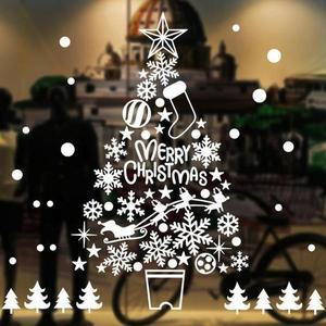 [인테리어가구]크리스마스윈도우스티커(화이트트리) (S10901012)