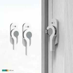 한화 현대 L&C 화이트 크리센트 샷시 문고리 잠금장치 걸쇠