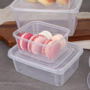 투명 사각 용기 일회용 밀폐 죽 반찬 포장 omg 0.5L 50개