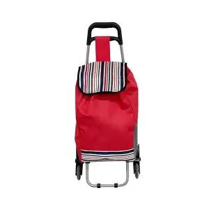 도르르 대용량 바퀴달린 장바구니 쇼핑 캐리어 시장바구니 카트 손수레 30L 레드