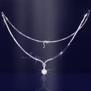 14k18k 여자 웨딩 목걸이 스완 결혼 예물 백금 프로포즈 약혼 다이아 목걸이 여친선물