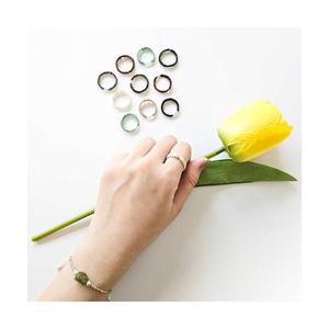 925실버 은볼 마크라메 매듭반지 만들기 DIY키트