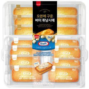 삼립 오븐에구운 버터 휘낭시에 8개입 360g +진한 크림치즈 8개입 360g