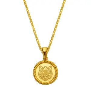 갤러리아 여자 순금 목걸이 루프 호랑이 코인 24K 7.5g 18K장식