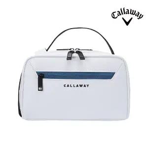웨이브 남성용 골프 파우치 화이트