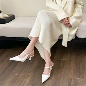 [하프클럽/] 스틸레토 메리제인 슬링백 스트랩 힐 구두(5.5cm)-3237