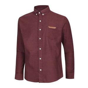 [파파브로] 남자 봄 베이직 국산 코튼 셔츠 MS-SHA-Q024-와인