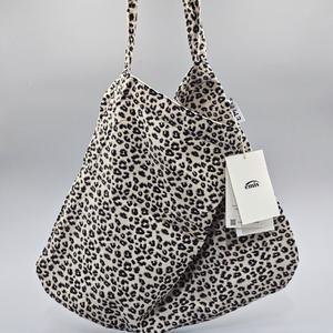 EMIS 이미스에코백 레오파드 코듀로이 에코백 크림 매장정품