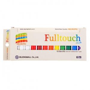 하고로모 탄산 분필 12개입 10색 혼합 학원 학교 수업용 강의용 12본 FC129