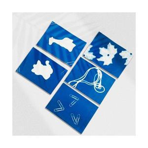 감광지로 청사진만들기(5인세트) 시아노타입 키트