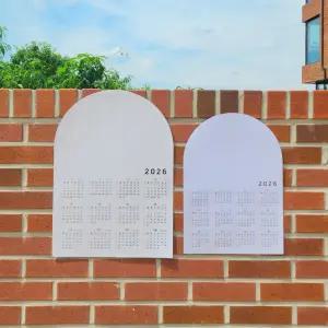 달력만들기 diy 무지달력 벽걸이 2026년 캘리그라피 1P