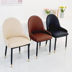 [체어아울렛]릴렉스 체어 카페의자 인테리어 식탁 식당 업소용 매장 철제 가죽 의자