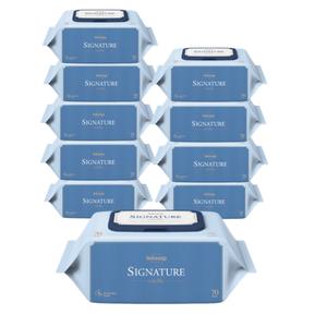 베베숲 시그니처 위드 블루 물티슈 캡형 70매 20팩