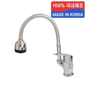 국산 씽크 싱크대 주방 수전 원홀 코브라 자바라 수도 꼭지 KN-1006