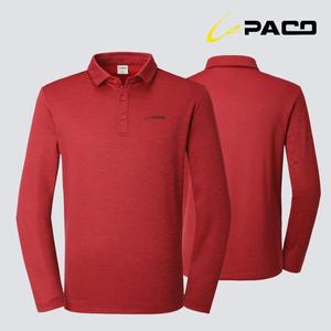 [르파코] 기모 티셔츠 TL3780 레드 겨울 카라티 단체