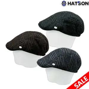 [롯데백화점]햇츠온 남성 겨울모자 피에르가르뎅 밴딩 울혼방 헌팅캡 도리구찌 PC011