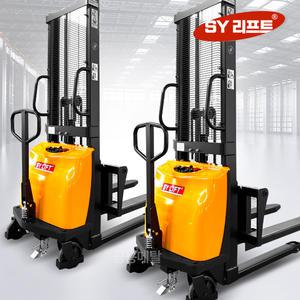 SY리프트 전동 포크리프트 소형 입식 지게차 핸드 지게차 자키 스태커 1516